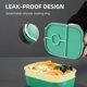 thumbnail image 5 of Caja de almuerzo Irfora Fiambrera Bento Box de 1,9 L con juego de utensilios, 8 compartimentos, 3 contenedores apilables, gran capacidad para adultos, niños, Camping, oficina Irfora Caja de almuerzo, 5 of 5