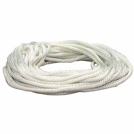 - Lehigh Group N650W White Nylon Solid Braid Rope, 3/16