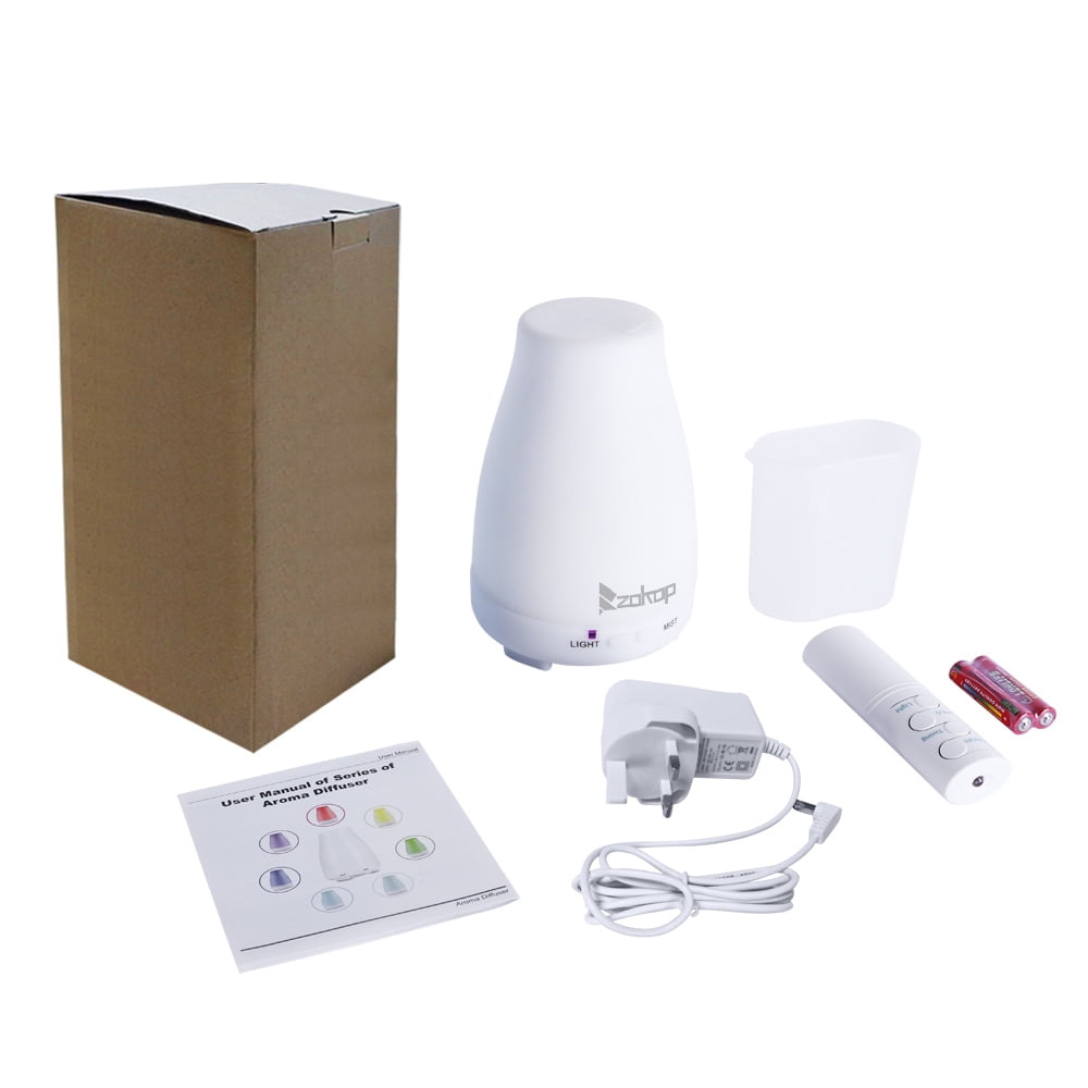110V 200ML Aroma Diffuser with White Controller US Plug, Portable for Bedroom, Livingroom