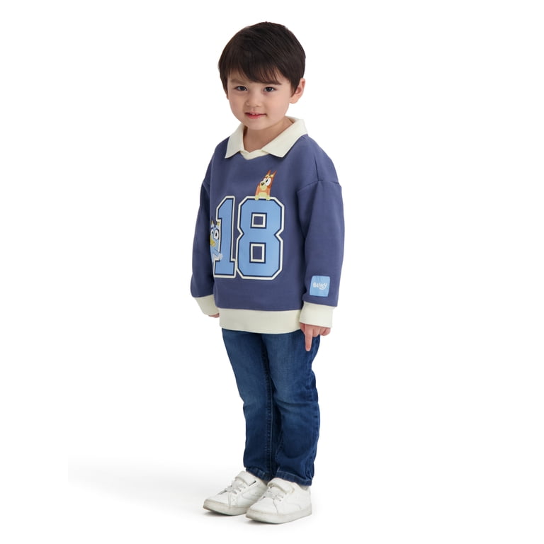 Bluey Toddler Boy Long Sleeve Rugby Shirt photo 2
