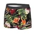 thumbnail image 2 of Haiem Watercolor Tropical Flowers Men's Boxer Briefs, Every Day Comfort Stretch Cotton Moisture-Wicking Underwear-Small, 2 of 9