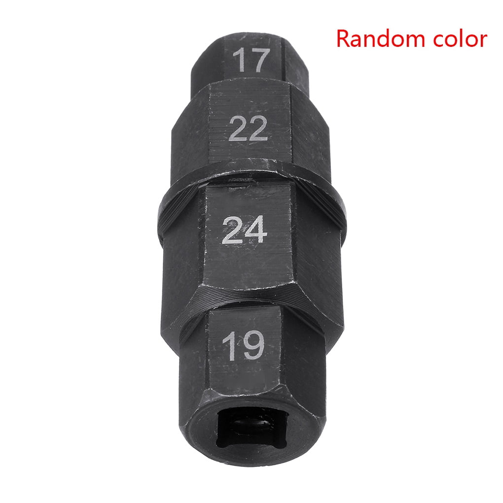 Motorcycle Wheel Hex Axle Wrench Key Tool Spindle Driver Adapter 17//19//22//24mm