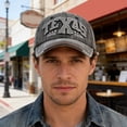thumbnail image 2 of Unisex Vintage Distressed Embroidered Baseball Cap Washed Dad Hat Casual Outdoor Sun Hat, 2 of 9