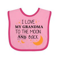Inktastic I Love My Grandma to the Moon and Back Boys or Girls Baby Bib