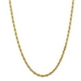 thumbnail image 6 of 14K Yellow Gold 4.5mm Diamond Cut Quadruple Rope Chain 22 Inch, 6 of 6