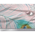 thumbnail image 3 of Soimoi Cotton Duck Fabric Peacock Feather Print Sewing Fabric Yard 42 Inch Wide, 3 of 3