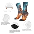 thumbnail image 3 of Disketp Blue Dragon And White Tiger Unisex Crew Socks Lightweight Breathable Ventilation Ankle Socks, Mid-calf socks for Daily, 3 of 6