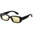 thumbnail image 2 of ibiyuan Sunglasses Over Glasses Women 90's Fashion Rectangle Sunglasses For Women Black Tortoise Frame Retro Sun Glasses, 2 of 3