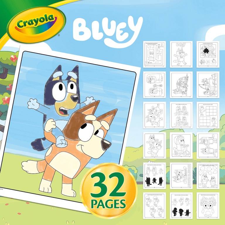 Amazon.com: Disney Bluey Color & Go Bundle for Kids - Bluey