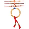 thumbnail image 2 of IMTRA FASHION Indian Rakhi for Raksha Bandhan Thread Rakhee Set With Roli Chawal, 2 of 6