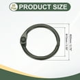 thumbnail image 2 of Uxcell 36Pcs Loose Leaf Binder Rings, 0.8 Inch Metal Open Card Rings Heavy Duty Book Rings for Key Index Card Rings Paper Rings Office, Black, 2 of 2