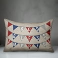 thumbnail image 3 of Creative Products God Bless America Garland 14x20 Spun Poly Pillow, 3 of 3
