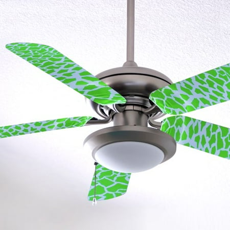 Green Giraffe Fancy Blade Ceiling Fan Covers Home Decor Baby Green Giraffe Fancy Blade Ceiling Fan Covers Home Decor Baby