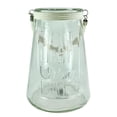 thumbnail image 1 of Benzara BM170624 14.2 x 9.8 x 9.8 in. Clear Glass Lantern with Rope - White, 1 of 1