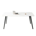 thumbnail image 5 of Dining Tables, J3710 Porcelain Dining Table White 70", White Modern Dining Tables,Ceramic Wooden Dining Tables, Furniture Dining Tables J3710 Porcelain Dining Table White 70", 5 of 8