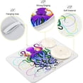 thumbnail image 3 of FREEAMG Stylish Rainbow Colors Octopus Absorbent Dish Drying Mat Microfiber Kitchen Countertop Table Protector Multi-Purpose Counter Rack Sink Drainer Pad 16"x 18",White, 3 of 6