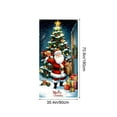 thumbnail image 2 of Darzheoy 35x71 Inch Christmas Door Cover with Santa Claus Pattern for Door Decoration Festival Party Home Decor, 2 of 6