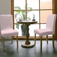 thumbnail image 3 of Chair Covers Buffalo Check Dining Chair Slipcovers Pink Plaid Checkered Stretch Removable Chair Seat Protector Party Decoration Set of 4, 3 of 6