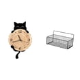 thumbnail image 1 of Reloj de pared,Reloj de pared decorativo para baño y dormitorio.,Reloj de pared de gato silencioso y sin tictac,regalo,Cesta de almacenamiento,Cesta organizadora de almacenamiento de cocina, 1 of 8