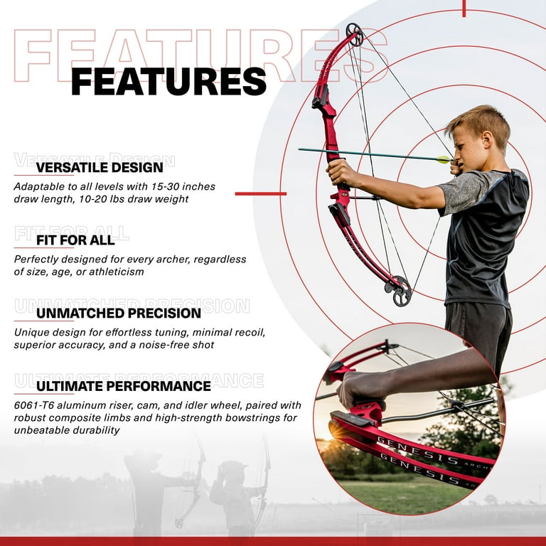 GENESIS ARCHERY ハンドル Genesis Archery Original Compound Bow (Right Hand, Yellow) | eBay