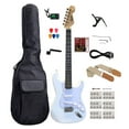 thumbnail image 1 of Strat-Style Electric Guitar Kit – White, Full Size 6-String with Maple Neck & Rosewood Fingerboard, SSS Pickups, Tremolo Arm, and Complete Accessory Bundle (Model SPS902), 1 of 11