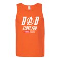 thumbnail image 2 of Wild Bobby, Dad I Love You 3000 Endgame Superhero Gift Idea, Father's Day, Men Graphic Tank Top, Orange, XX-Large, 2 of 4