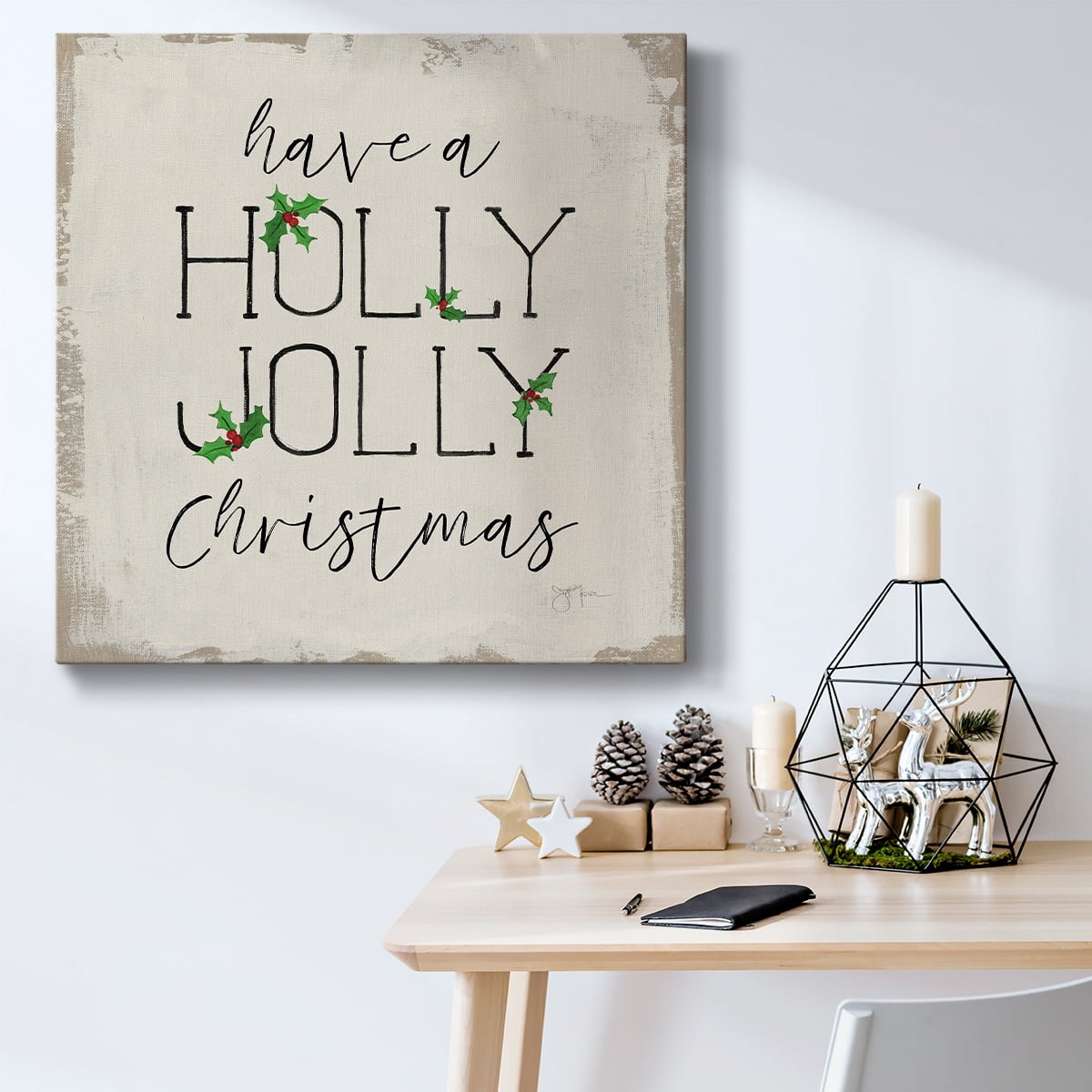 Holly Jolly Christmas- Gallery Wrapped Canvas