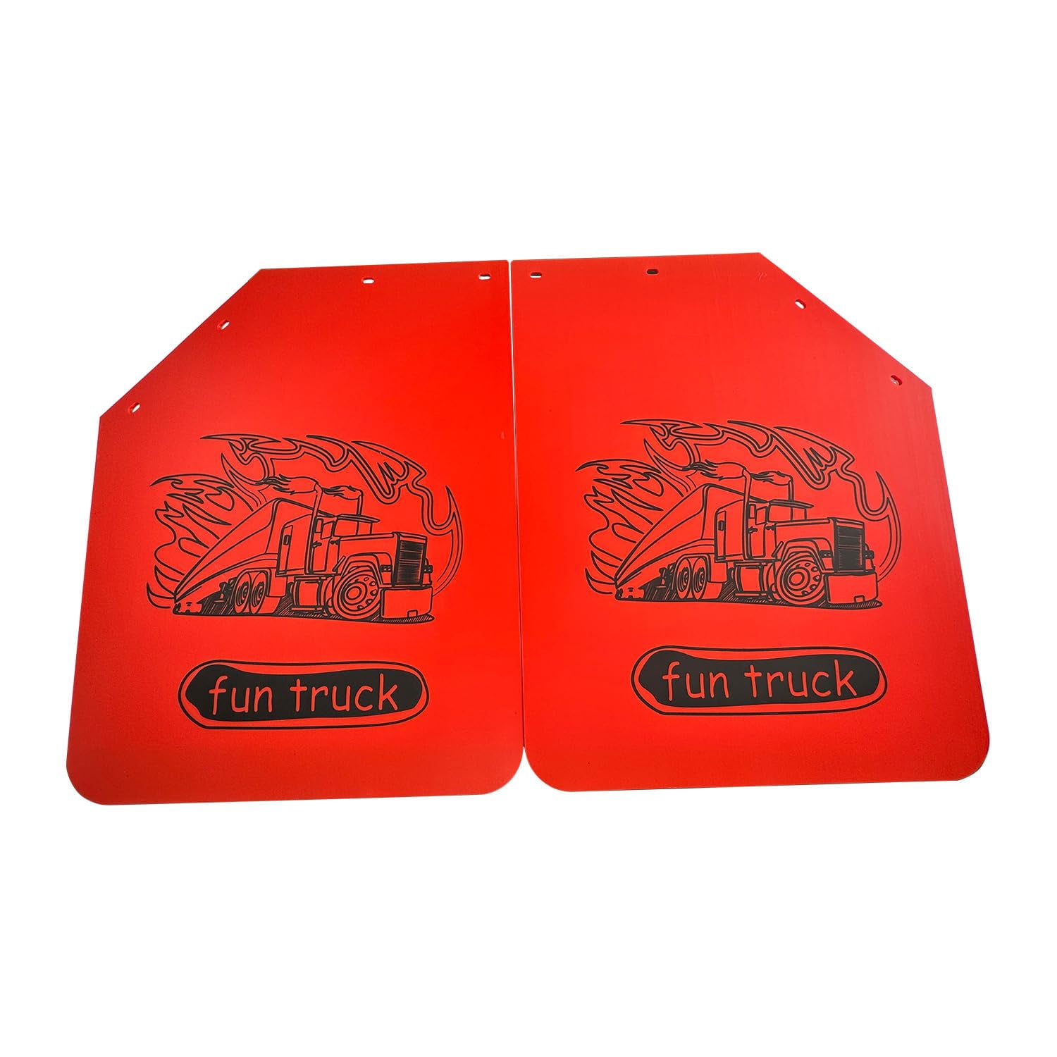 BST BSSP Universal Mud Flaps for Semi Trucks, 24 ''X30'' Heavy-Duty Trailer Truck Mud Flap Polymer Semi Mud Flaps for Freightliner Kenworth Peterbilt International Mud Guards Splash Flaps