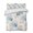Blue, Gray, White, variant on Quilts King Size Bedding Set, Blue Beige Leaves Lightweight Quilted Comforter, Farmhouse Minimalist Botanical Soft Reversible Bedspread Coverlet with Pillow Covers for All Season, 96" x 106"