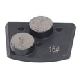 thumbnail image 4 of piezas de zapatos de pulido de diamante, 2 dientes cilíndricos, bloque de pulido para pulido de hormigón, eliminación de pintura, grano 16 negro, 4 of 12