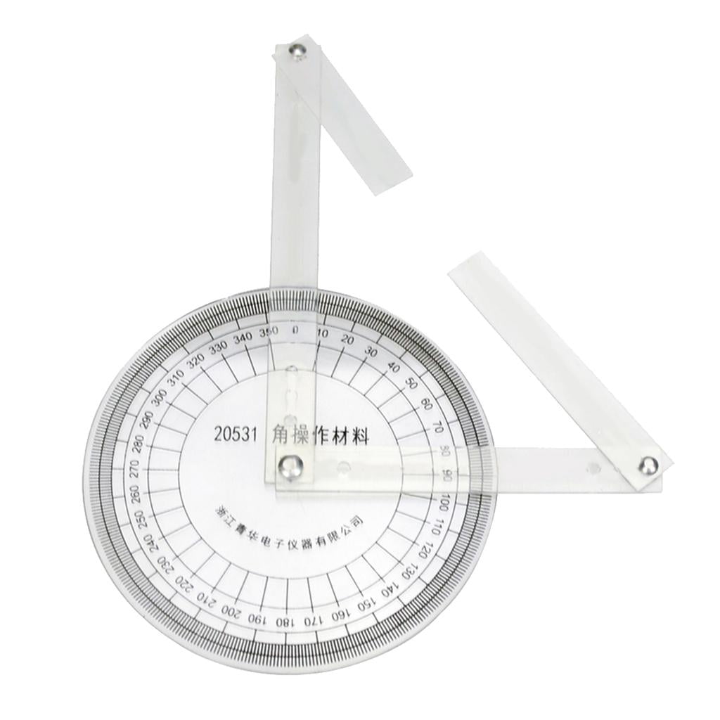 1PC Goniometer Angle Finder Miter Gauge Arm Measuring Ruler Tool Plastic 
