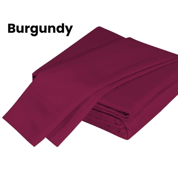 Yougu 4-Piece Sheet Set Oeko-TEX Certified,Viscose Derived from Bamboo,King sise,Burgundy
