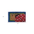 thumbnail image 5 of HomeRoots 555487 18 x 30 in. Blue & Brown Coir Ladybug Outdoor Door Mat, 5 of 5
