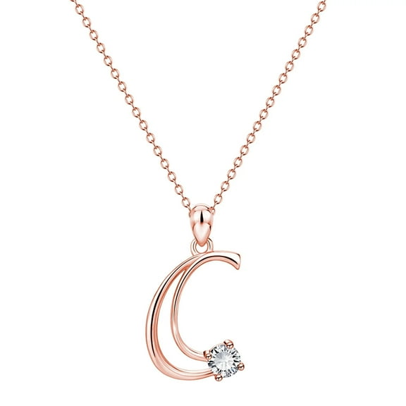 DESIGNICE Necklaces for Women Fashion Gift 26 English Letter Name Chain Pendant Necklaces Jewelry Necklace (C, One Size)