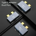thumbnail image 1 of Adaptateur Type-C Double Port Transmission Stable Robuste Type-C vers USB 3.0 Convertisseur pour Macbook, 1 of 8
