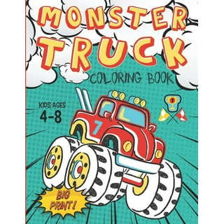 Coloring Books for Kids Ages 4-8 Animals with Construction Vehicles: Kids  Coloring Book with Monster Trucks, Fire Trucks, Dump Trucks, Garbage  Trucks, (Paperback)