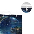 thumbnail image 5 of Yayeee Shower Curtain with Hooks 72"x72" Waterproof Fabric Bathroom Hanging Decor, Floral Occean, 5 of 5
