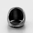 thumbnail image 4 of PAURO Men's Stainless Steel Vintage Creative Circle Cross Ring Black Size 15, 4 of 5