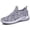 Grey, variant on Womens Orthopedic Walking Shoes Closures Arch Support Low Top Walking Shoes Knit Upper Embroidery Non- Sole Womens Casual Sneakers Breathable Hands-Free Mary Jane Shoes Sports Shoes