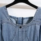 thumbnail image 5 of Vestido informal de denim para mujer, verano, color liso: diseño clásico, tejido ligero y transpirable, versátil con accesorios., 5 of 8