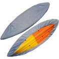 thumbnail image 1 of Kayak Canoe Cover, Waterproof Boat Storage Dust Cover Waterproof & UV Resistant (Silver, 10.2-11.5ft), 1 of 2