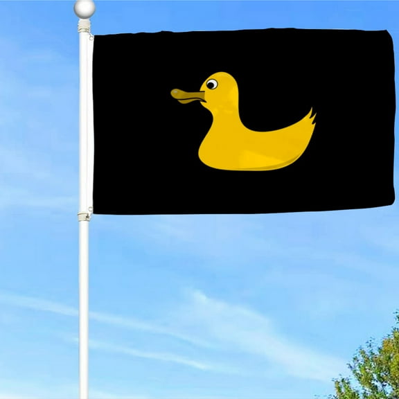 Bayyon Rubber Duck Flag Banner with Grommets 3x5Feet Man cave Decor