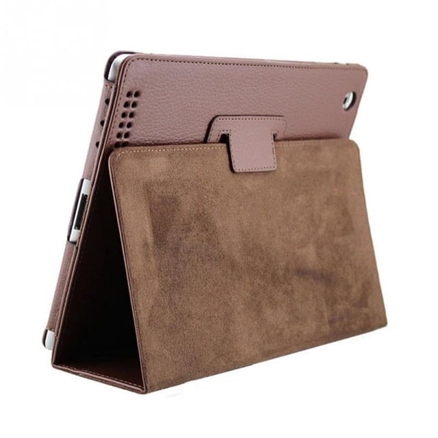 Inteprter Litchi Grain Tablet Case Cover Dual Folding PU Leather Protector para 2 3 4 Computadoras de tableta Numero 3