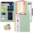 thumbnail image 1 of Portapapeles tipo folio KLLVE Sauge plegable con bolsa de almacenamiento con cierre, 1 of 6