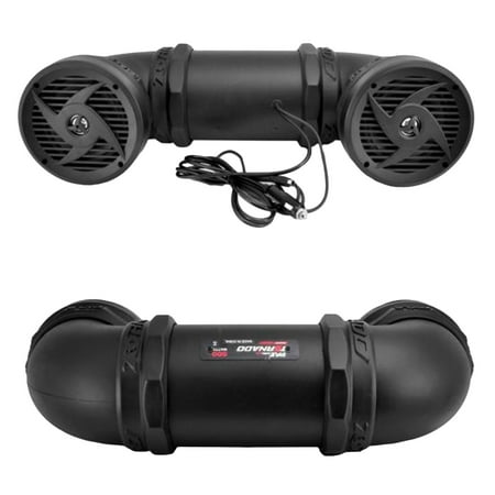 New Pyle PLATV520 Dual 6.5" 500W ATV/Marine Amplified Tube Speaker System w/Aux