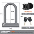 thumbnail image 3 of Candado para bicicleta Sportneer con arco de 17 mm, resistente, tipo U, 3 of 6