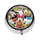 thumbnail image 1 of Pastillero redondo de Mickey Mouse con 3 compartimentos, pastillero portátil para bolsillo o bolso, pastillero decorativo de metal, organizador de vitaminas y medicamentos, 1 of 6