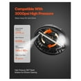 thumbnail image 2 of 15" Pressure Washer Surface Cleaner - 3000 PSI - 4 Wheel - Plastic - Black - 1/4" Quick Connect - Driveway Patio Deck Cleaning, 2 of 9
