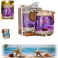 thumbnail image 2 of Ongmies Ocean Theme Gel Wax Candles (2-Pack) – Handmade Scented Whelk Shell Candles for Relaxation, Meditation & Stress Relief, Decorative Gift Set, 2 of 6
