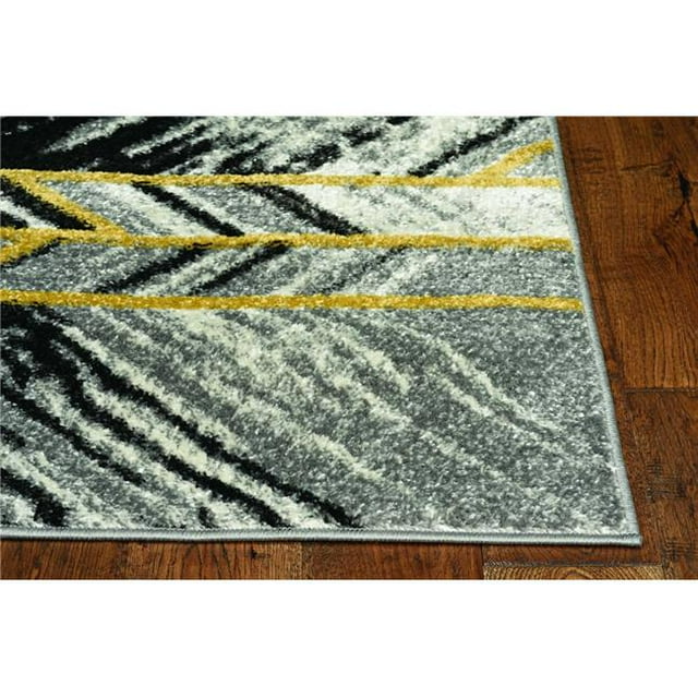 Tapis en Polypropelène Gris de 94 X 130 Po
